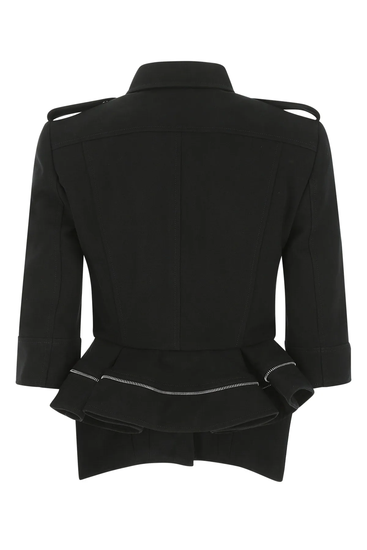 Alexander McQueen Ruffled Peplum Hem Shirt