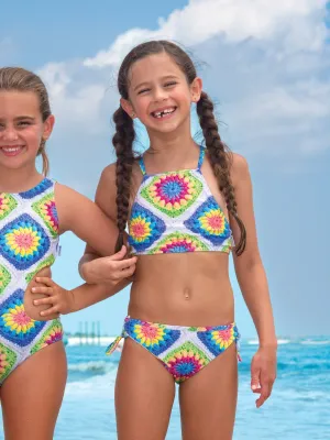 Aolani Printed Two Piece Swimsuit
