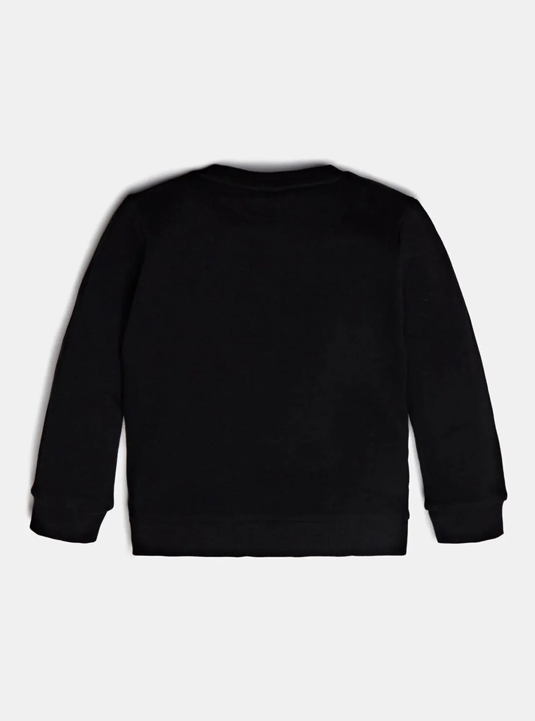 Black Long Sleeve Fleece Pullover Top (2-7)