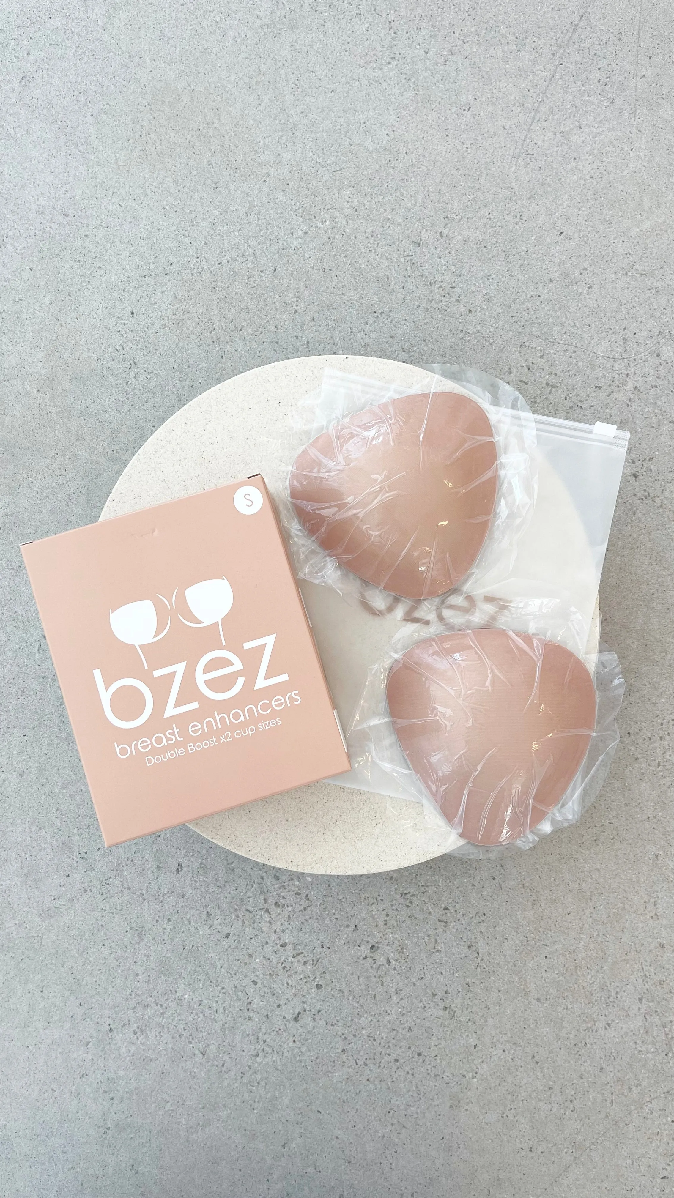 BZEZ Breast Enhancer Inserts - Double Boost - Bare