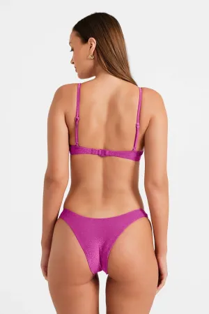 Cindy High Rise Cheeky Bottoms / Hollyhock Shimmer FINAL SALE