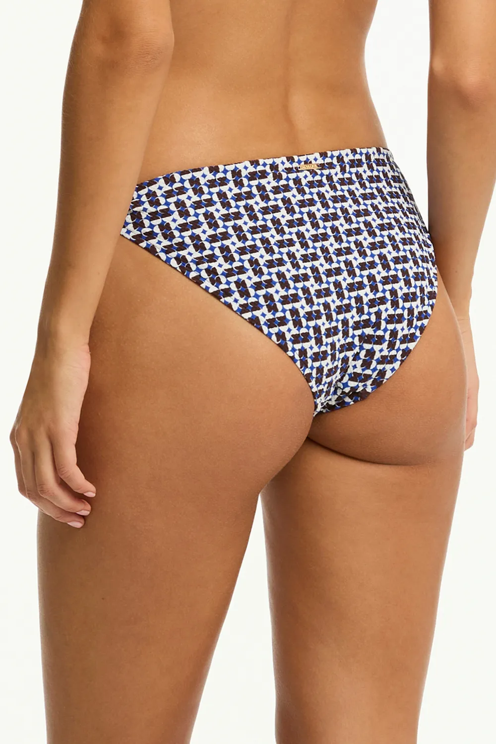 Coast Cheeky Tie Side Bikini Bottom in Cobalt
