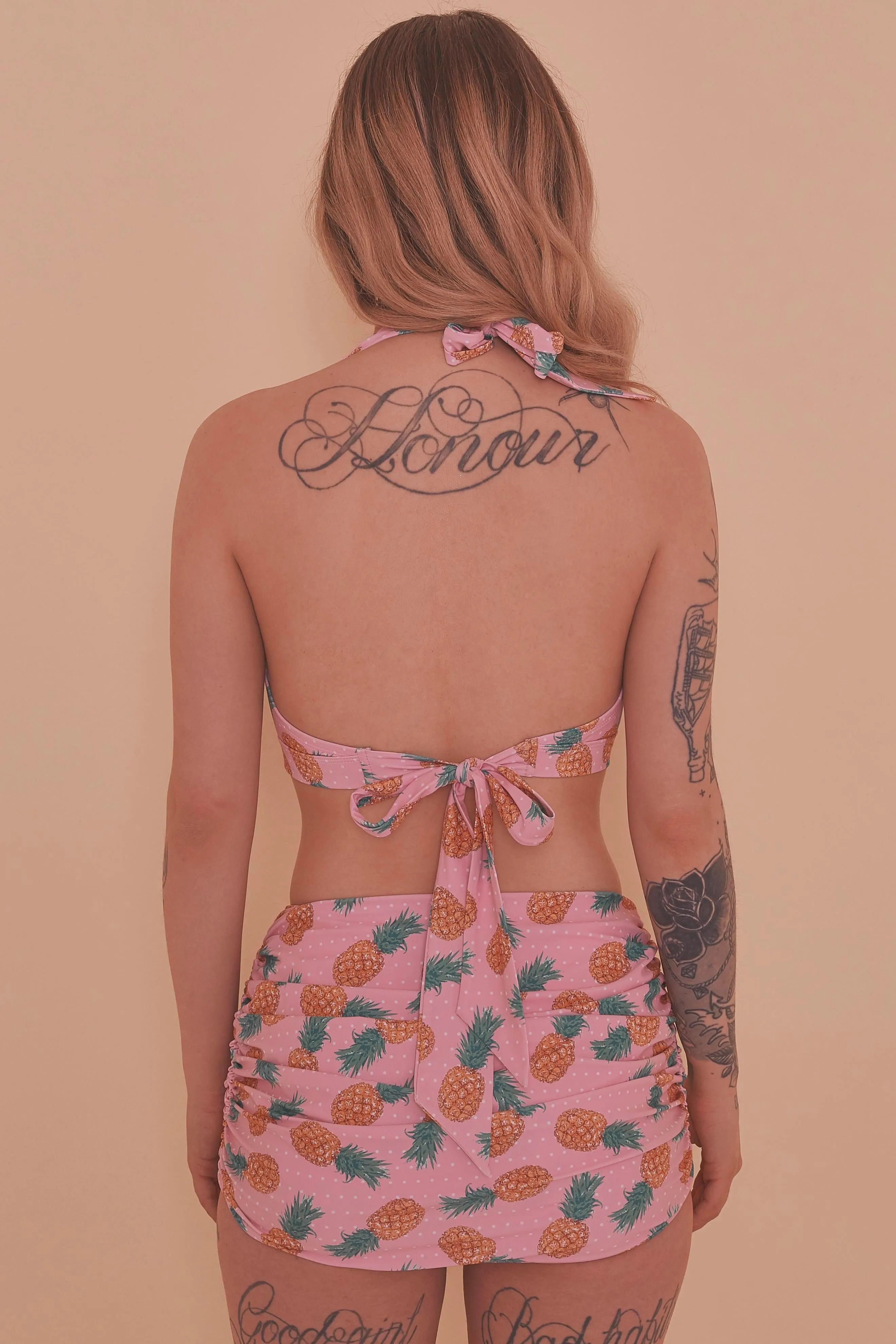 Collectif Pineapple Skirted Bikini Brief