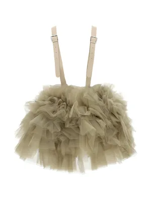 Comme des Garçons Noir Kei Ninomiya Crossover Strap Ruffled Tulle Top