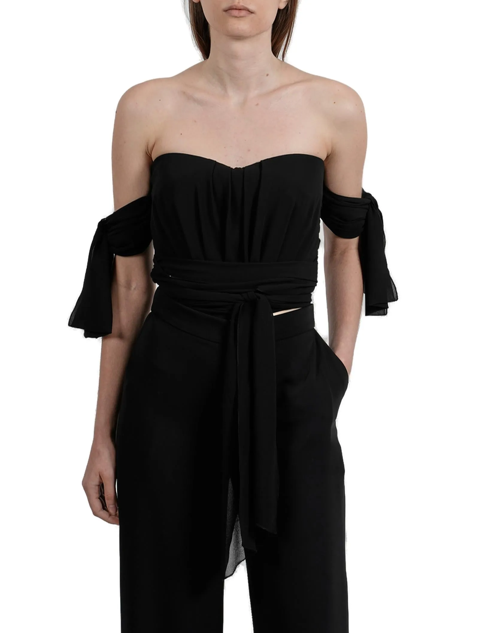 Elisabetta Franchi Sweetheart-Neck Strapless Top