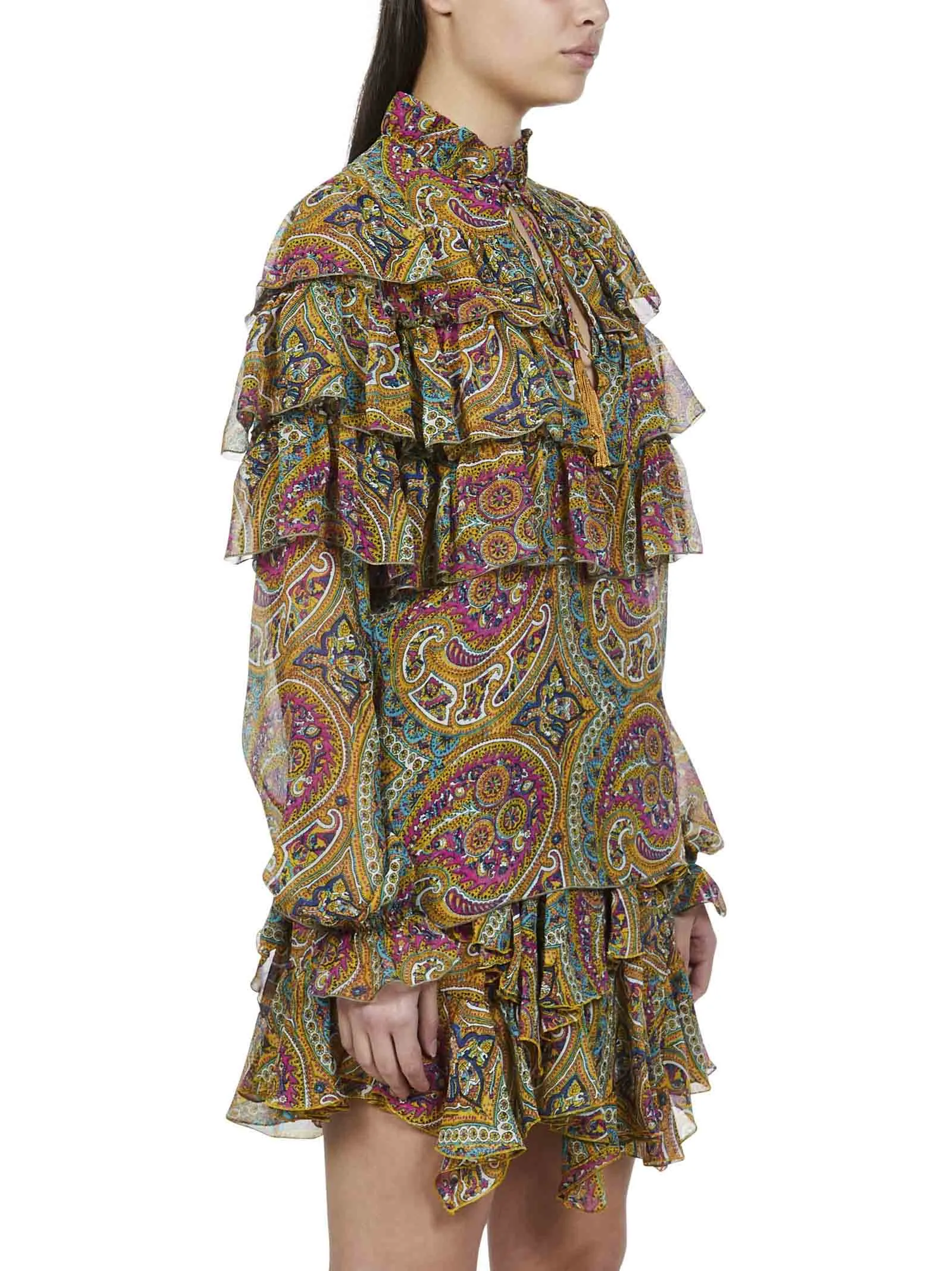 Etro Graphic Print Ruffled Blouse