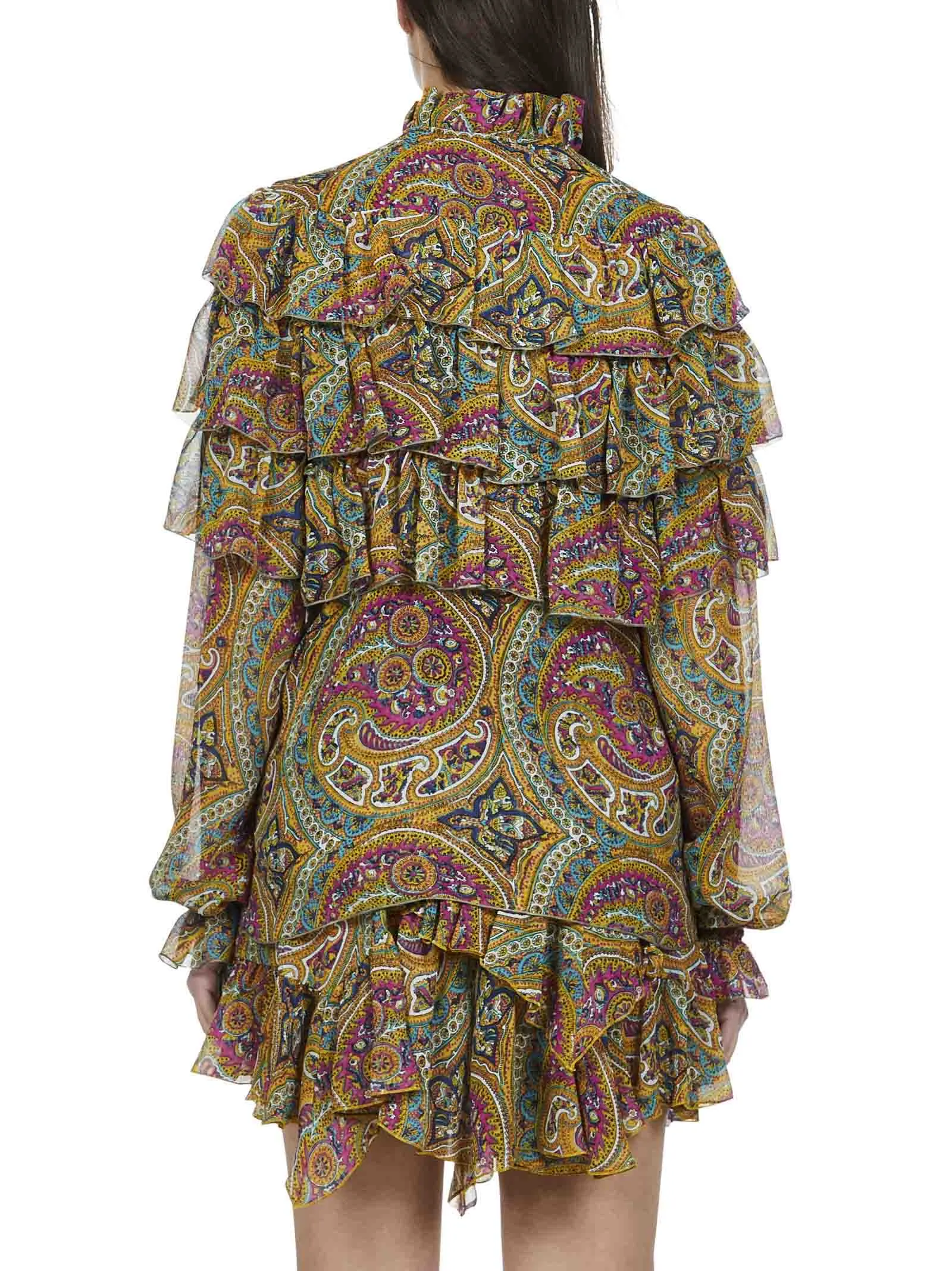 Etro Graphic Print Ruffled Blouse