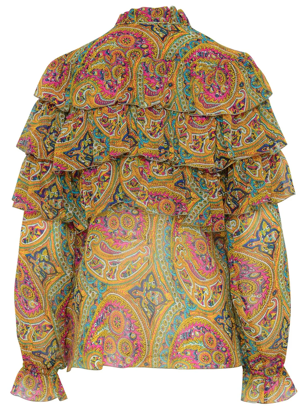 Etro Graphic Print Ruffled Blouse