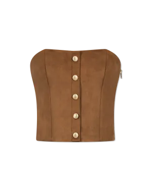 Generation Love Brea Vegan Suede Vestier Top
