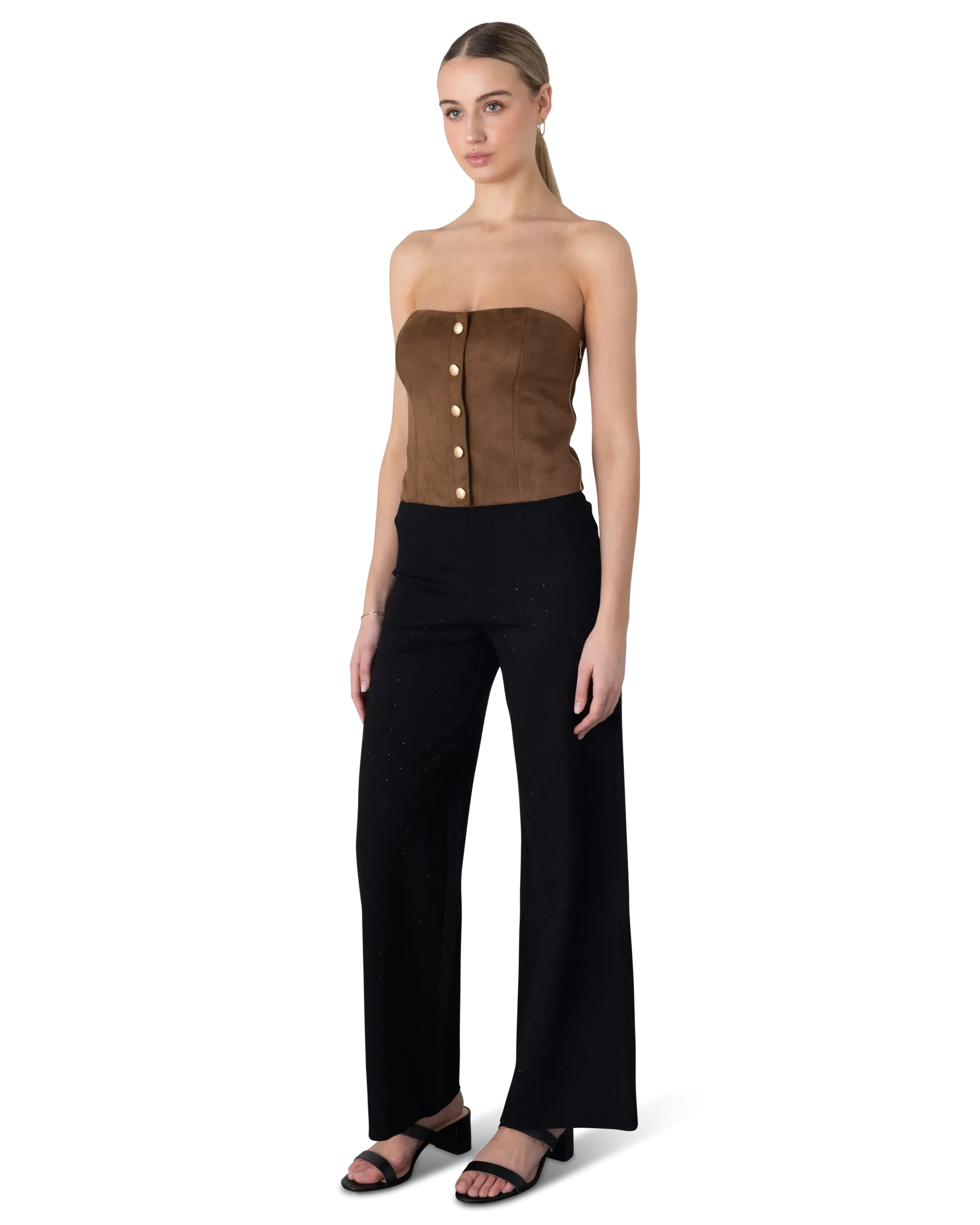 Generation Love Brea Vegan Suede Vestier Top