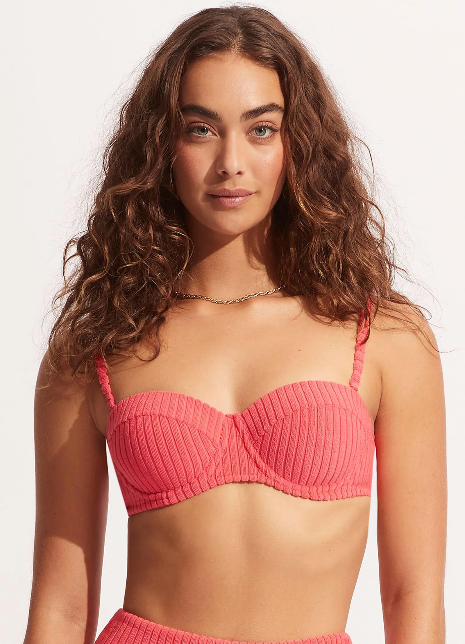 Havana Bustier Bra - Sun Kissed Coral