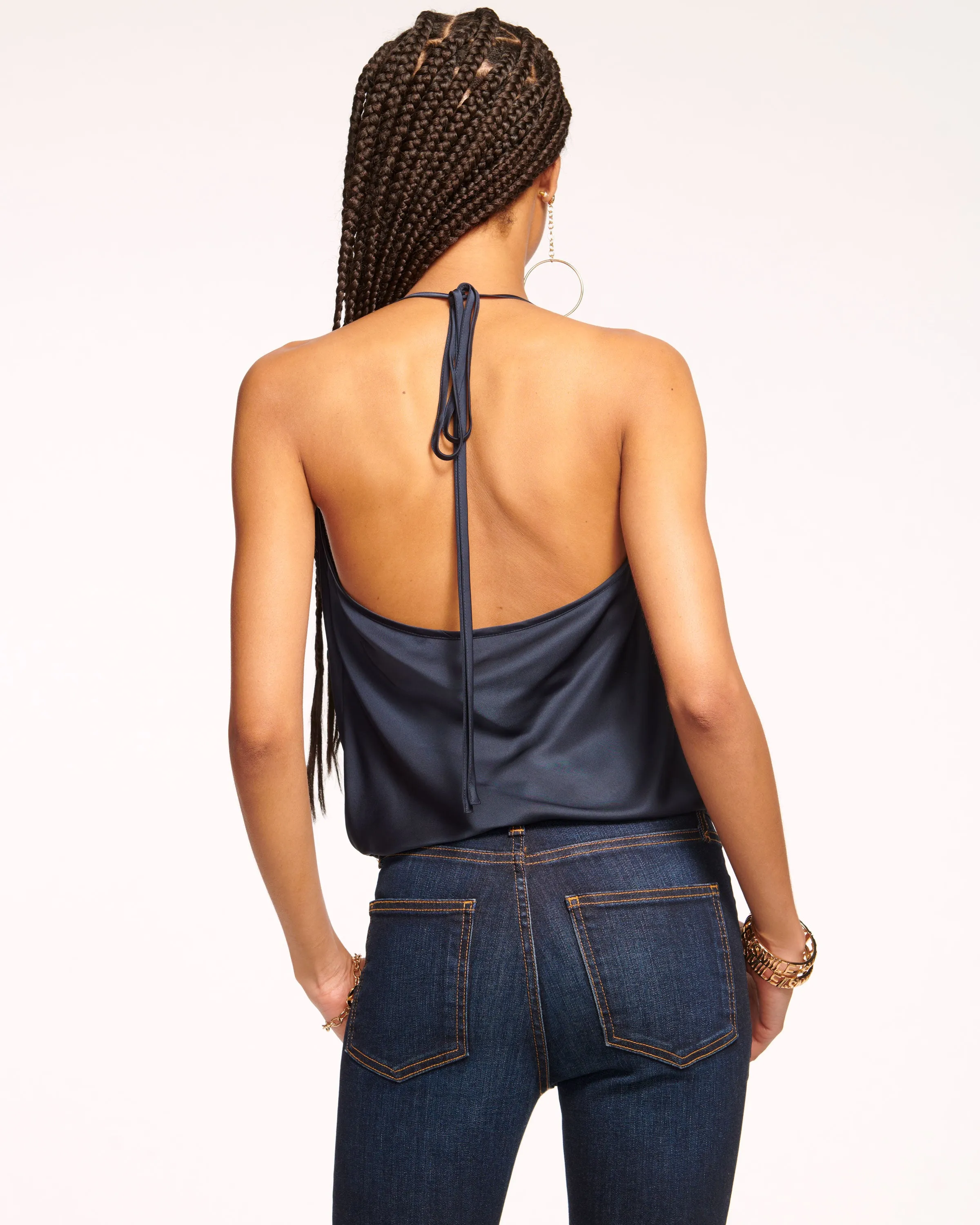 Hettie Cowl Neck Halter Top