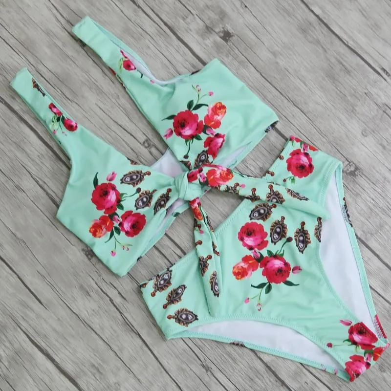 High Waist Swimsuit C4B New Sexy Print Bikinis Women Swimwear Push Up Bathing Suit Swim Summer Beach Wear Brazilian Bikini Set