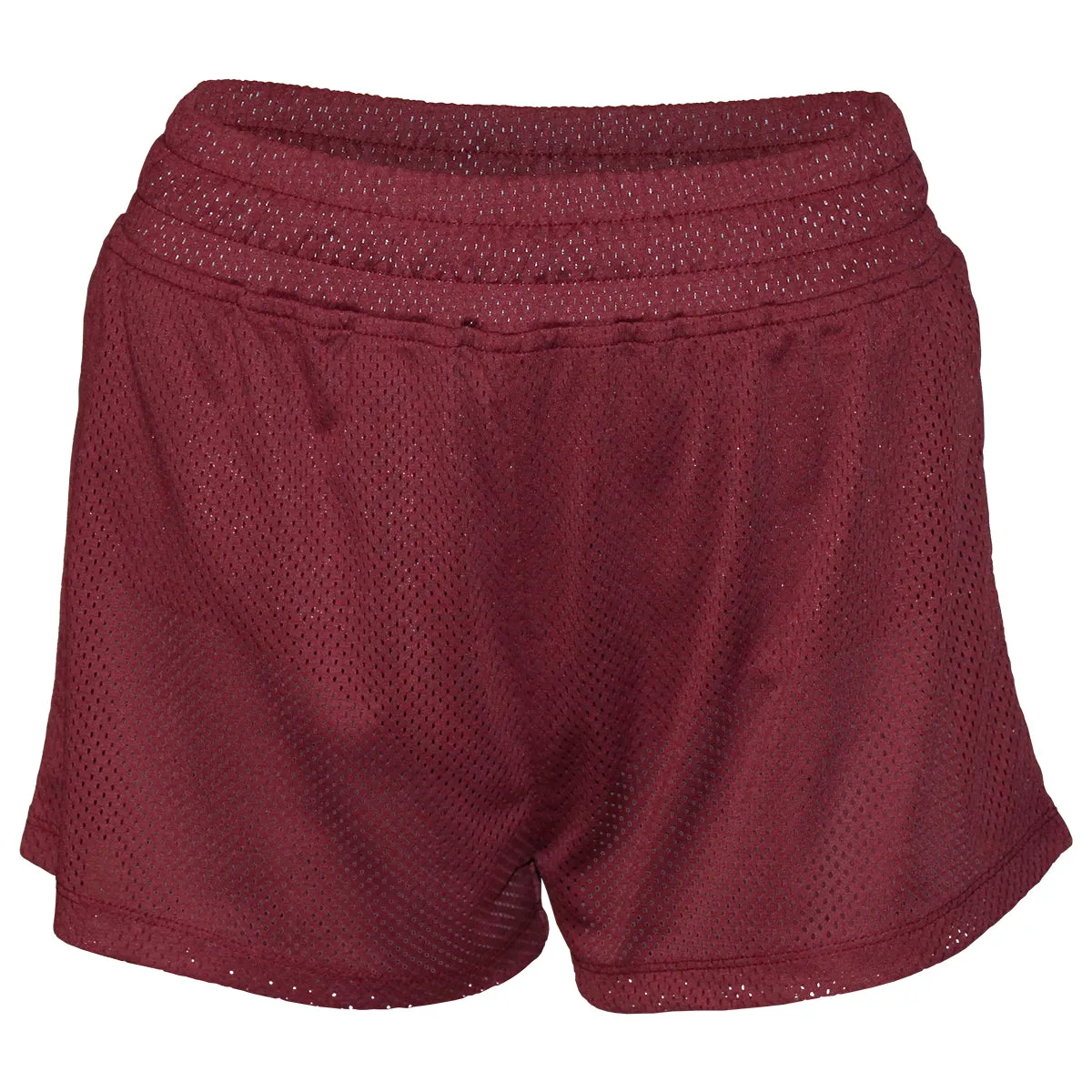 Hype & Vice Women's FSU Mesh Track Shorts - Garnet