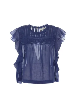 Isabel Marant Étoile Layona Ruffled Sleeveless Top