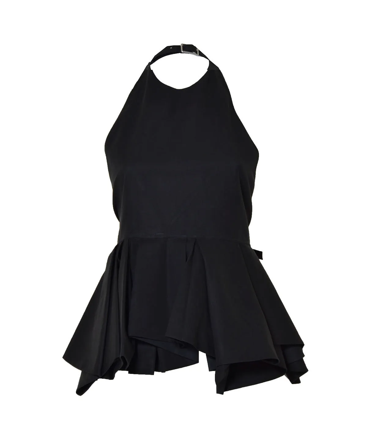 Jil Sander Halter-Neck Ruffled Sleeveless Top
