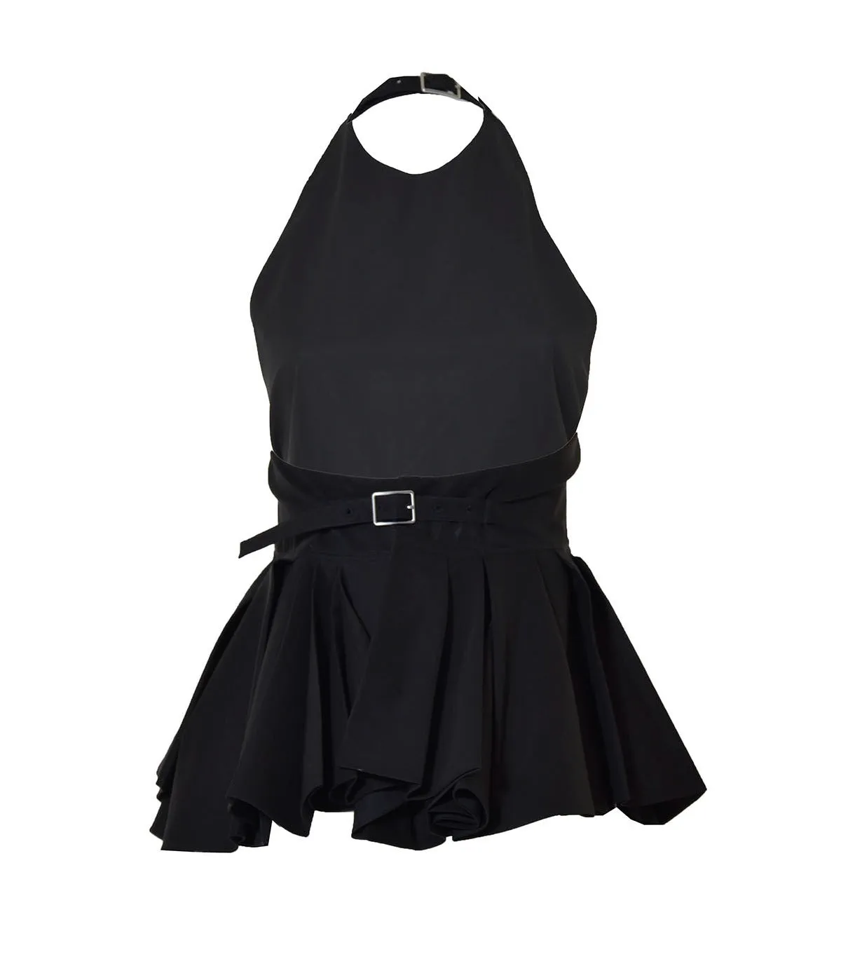 Jil Sander Halter-Neck Ruffled Sleeveless Top