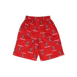 Kids' Wisconsin Badgers Printed Shorts (K46LFZ 82N)