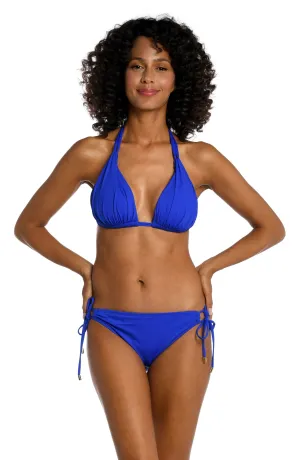 La Blanca Sapphire Halter Triangle Top