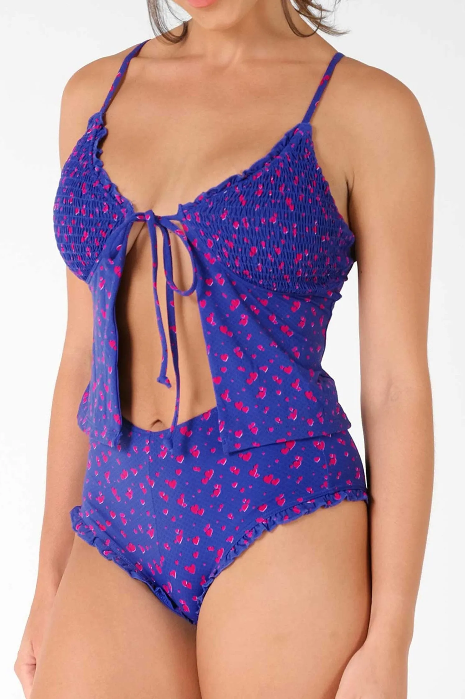 Louise Dainty Tankini Top / Heartache Pointelle