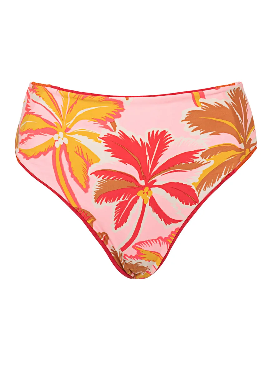 Maaji Apple Red Wanderer High Rise Classic Bikini Bottom