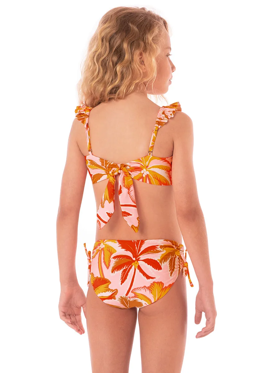 Maaji Pink Palms Mango Bikini Set Girls