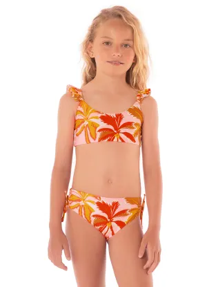Maaji Pink Palms Mango Bikini Set Girls