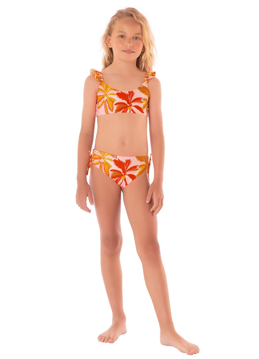 Maaji Pink Palms Mango Bikini Set Girls