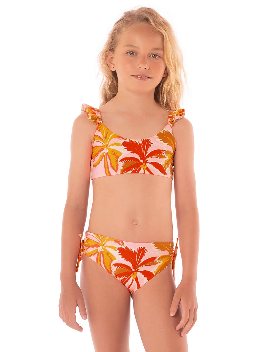 Maaji Pink Palms Mango Bikini Set Girls