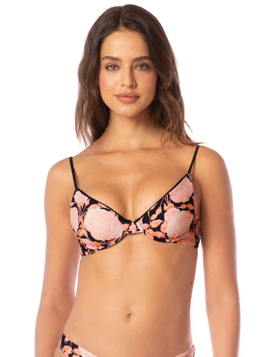 Maaji Rose Petals Dainty Unmolded Underwire Bikini Top