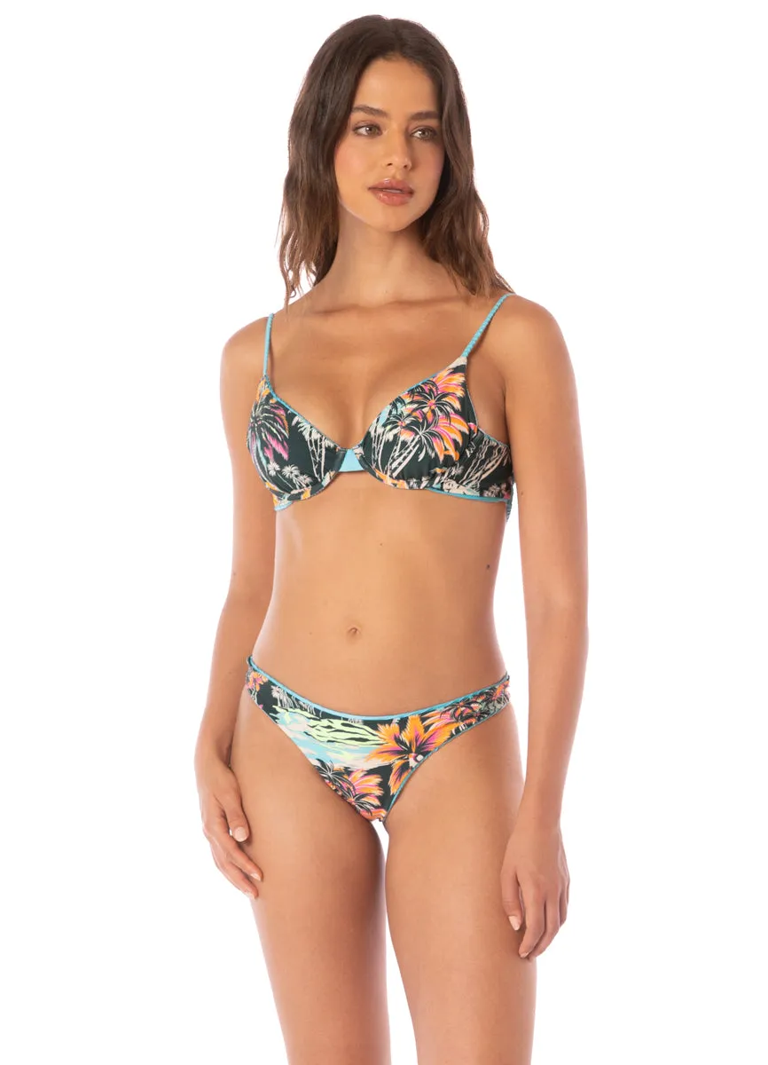 Maaji Sea Blue Dainty Unmolded Underwire Bikini Top