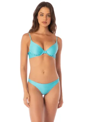 Maaji Sea Blue Dainty Unmolded Underwire Bikini Top
