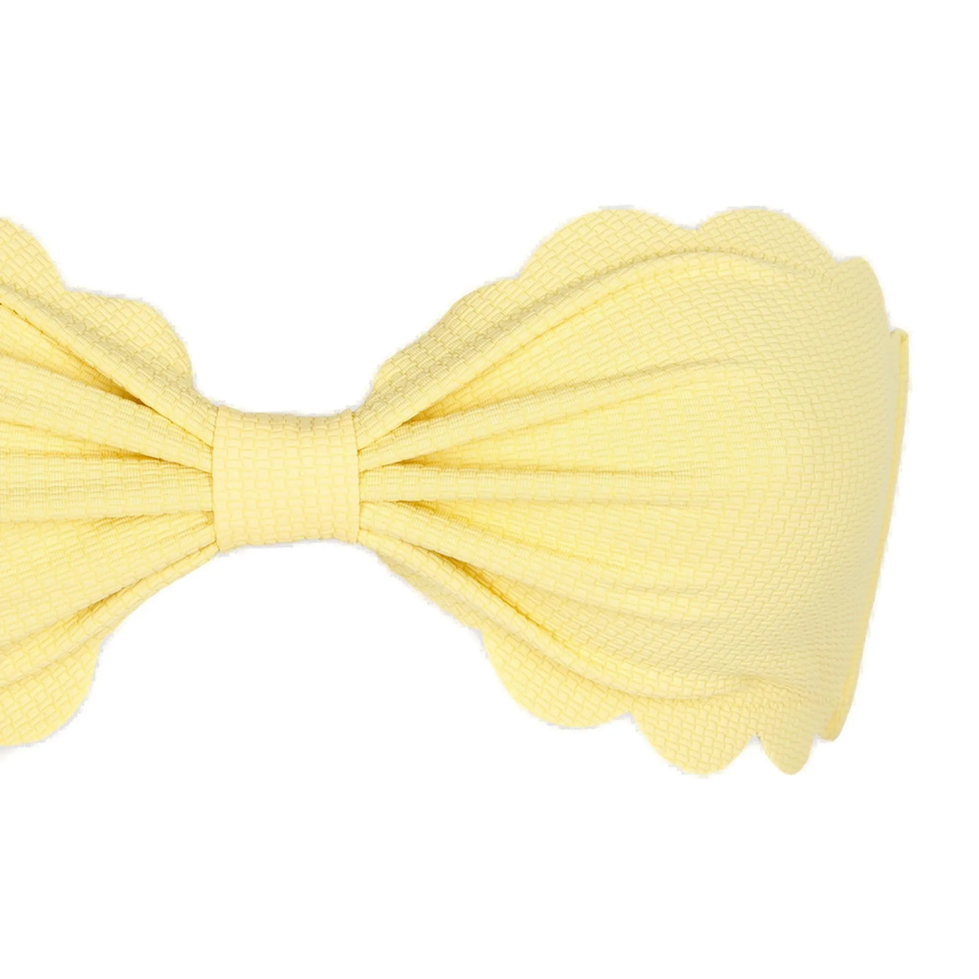Marysia Bandeau Strapless Scallop-Edge Bikini