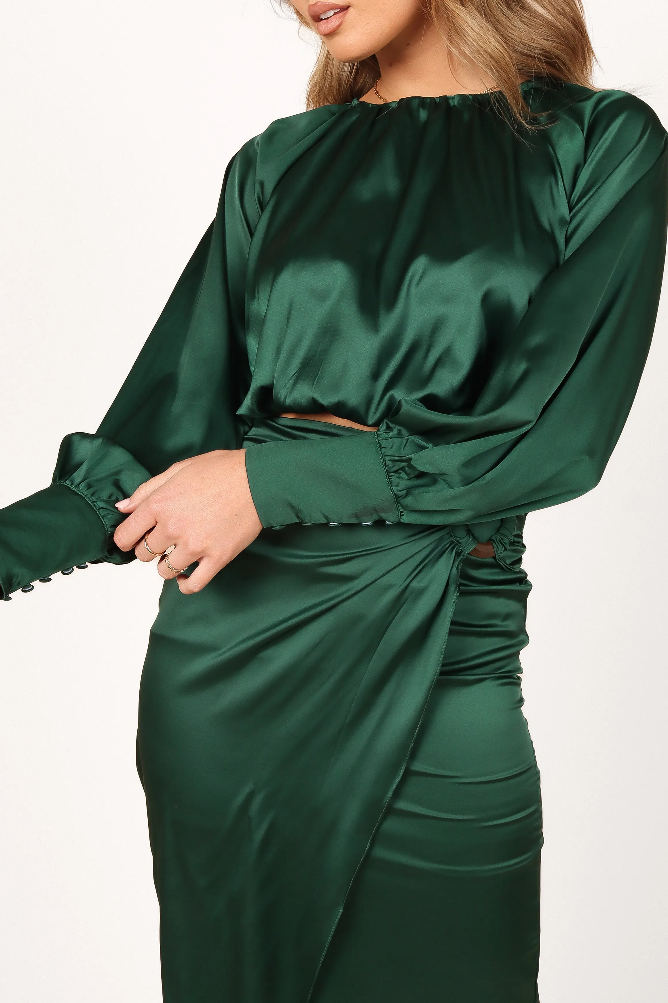 Natasha Two Piece Set - Emerald Green