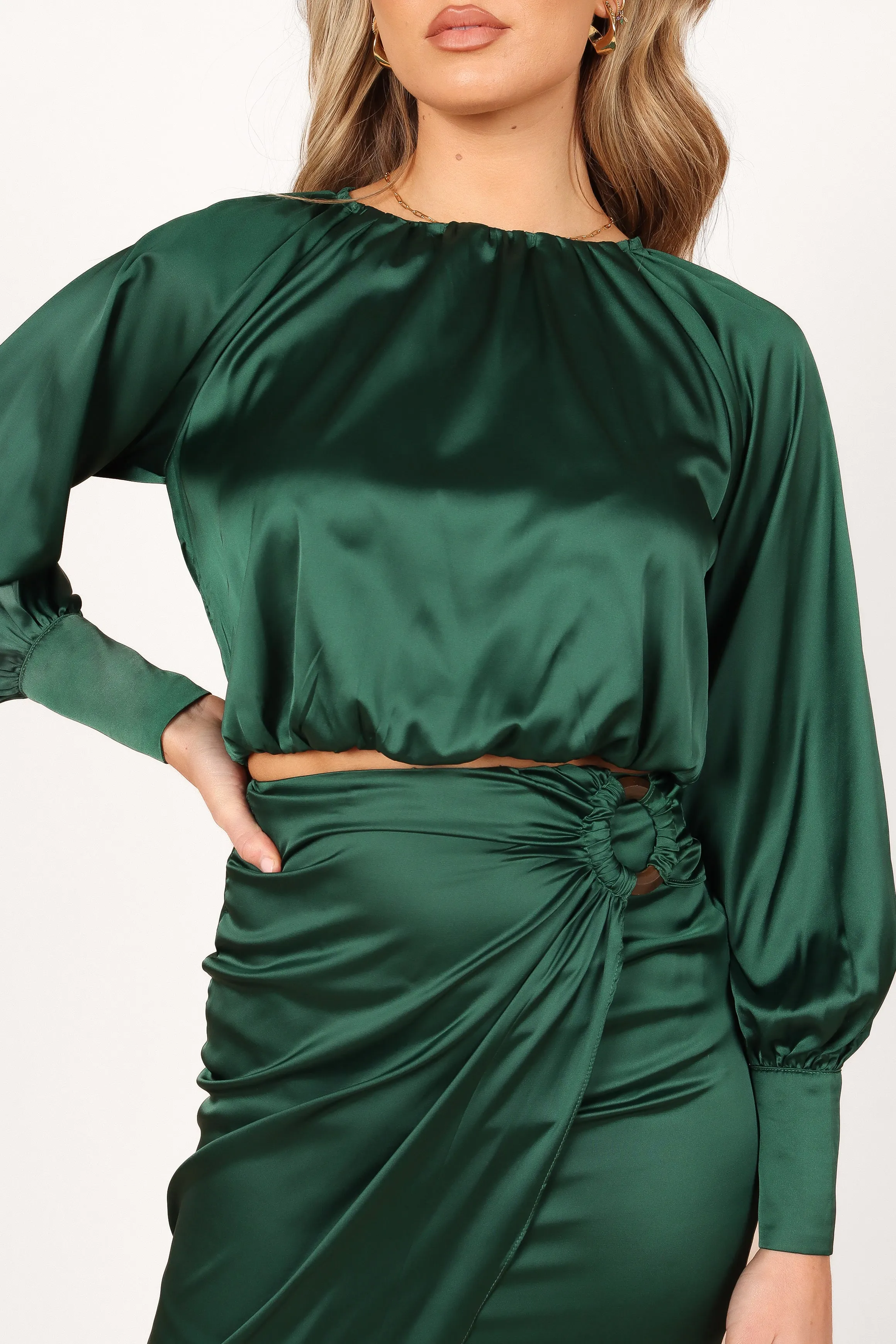 Natasha Two Piece Set - Emerald Green