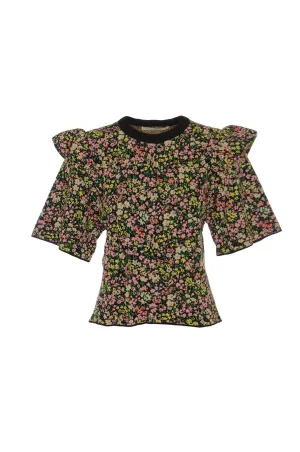 Philosophy Di Lorenzo Serafini Floral Printed Ruffled Top