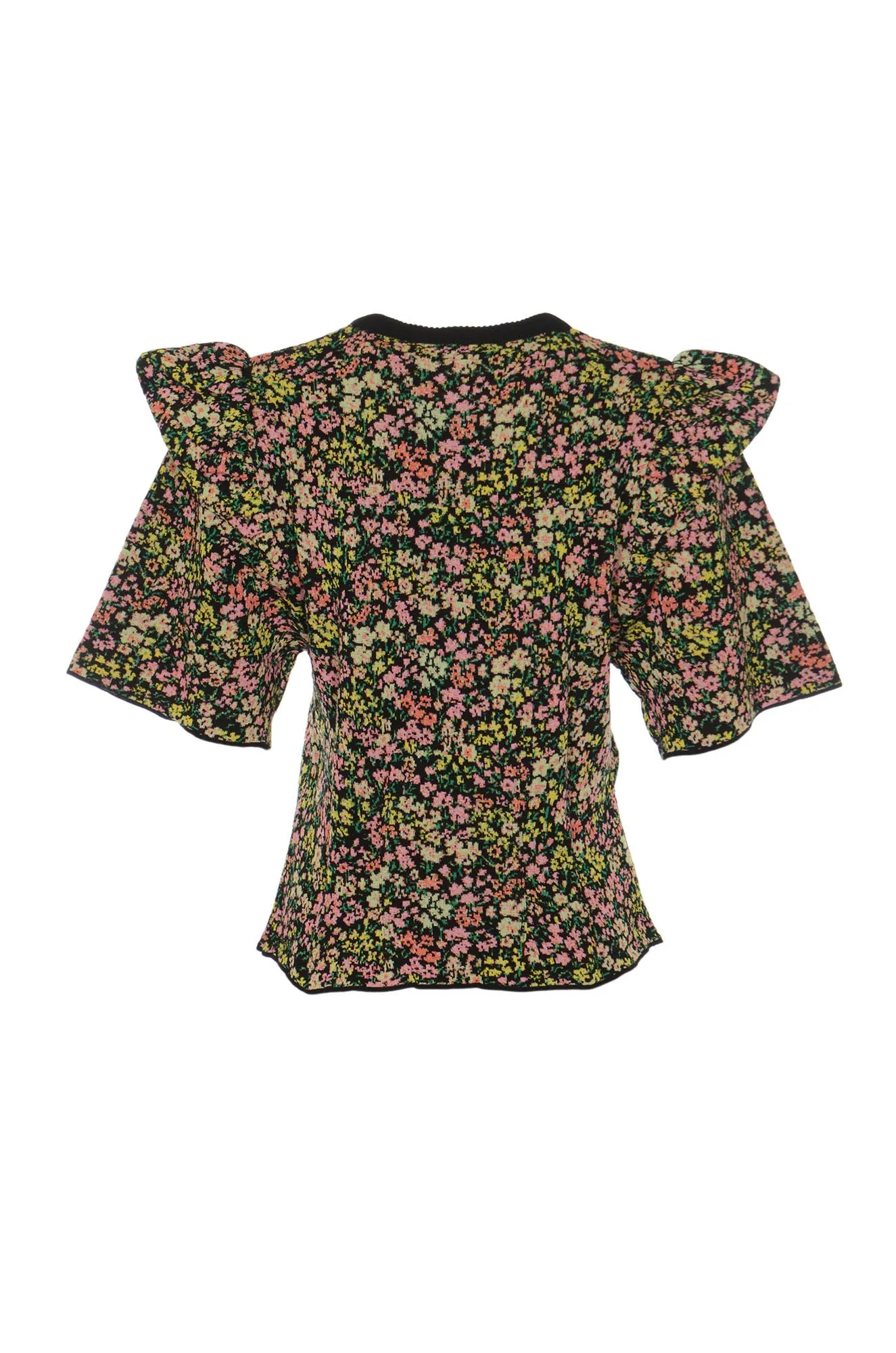 Philosophy Di Lorenzo Serafini Floral Printed Ruffled Top