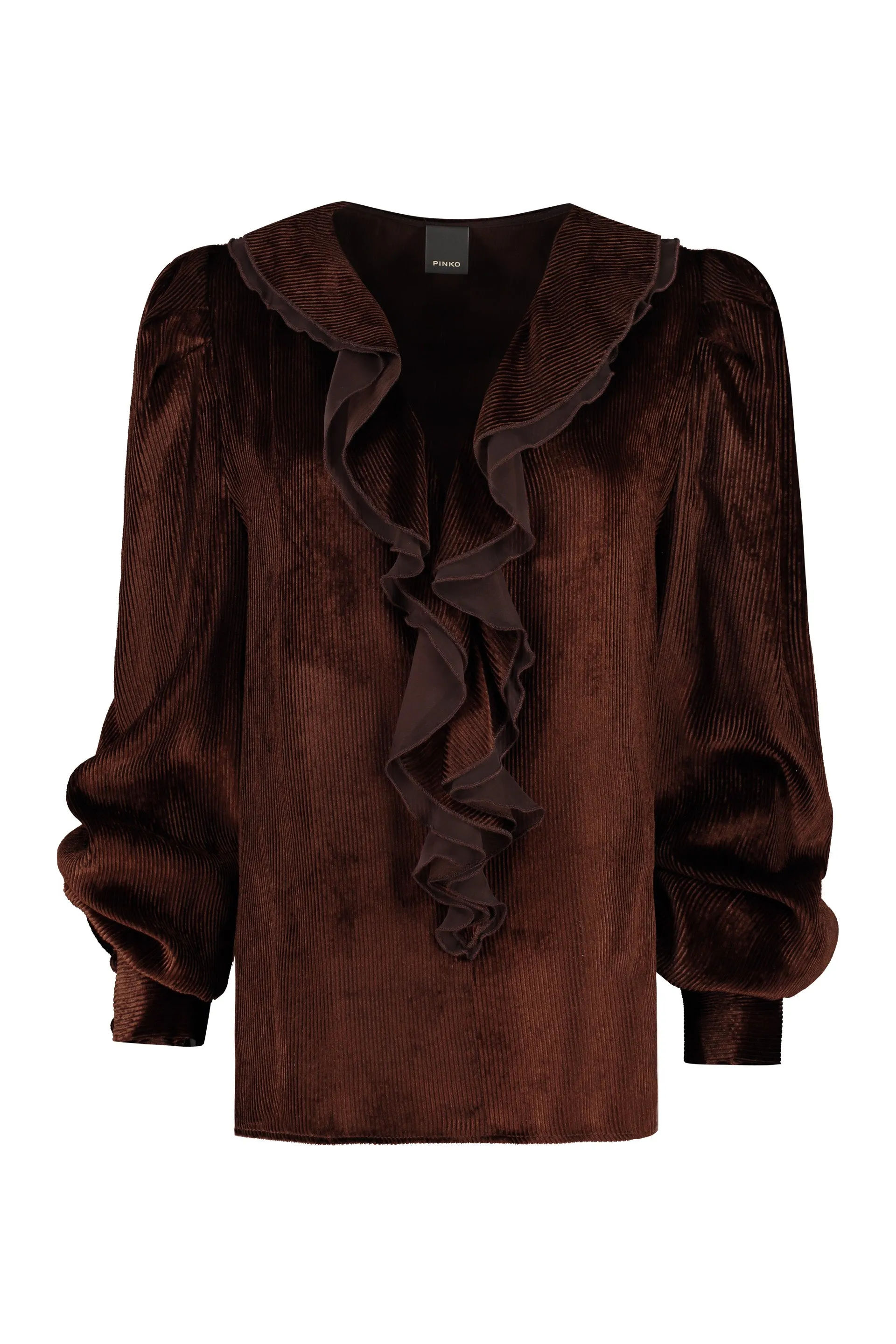 Pinko Long Sleeved Ruffled Blouse