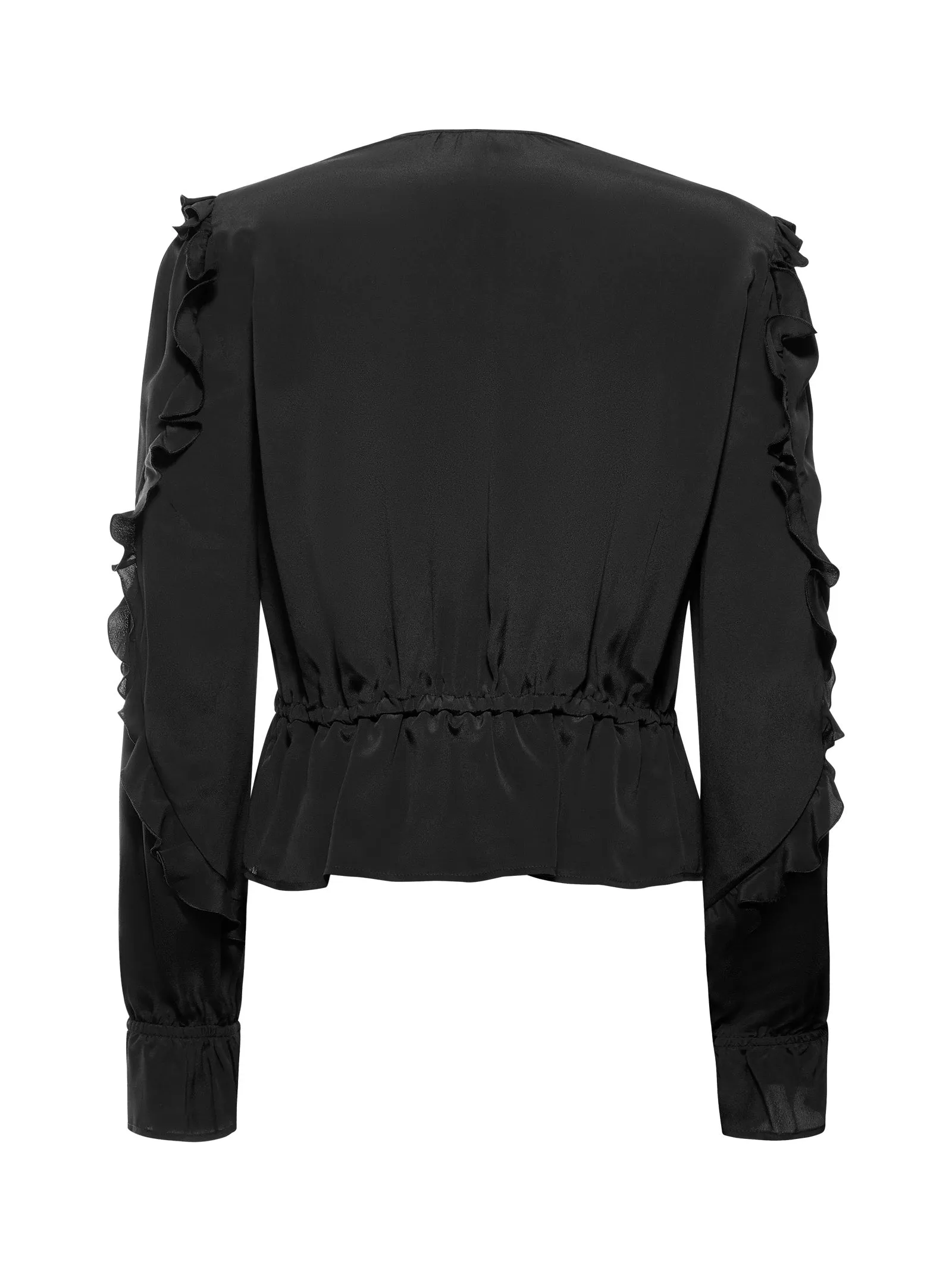 Pinko Ruffled V-Neck Top