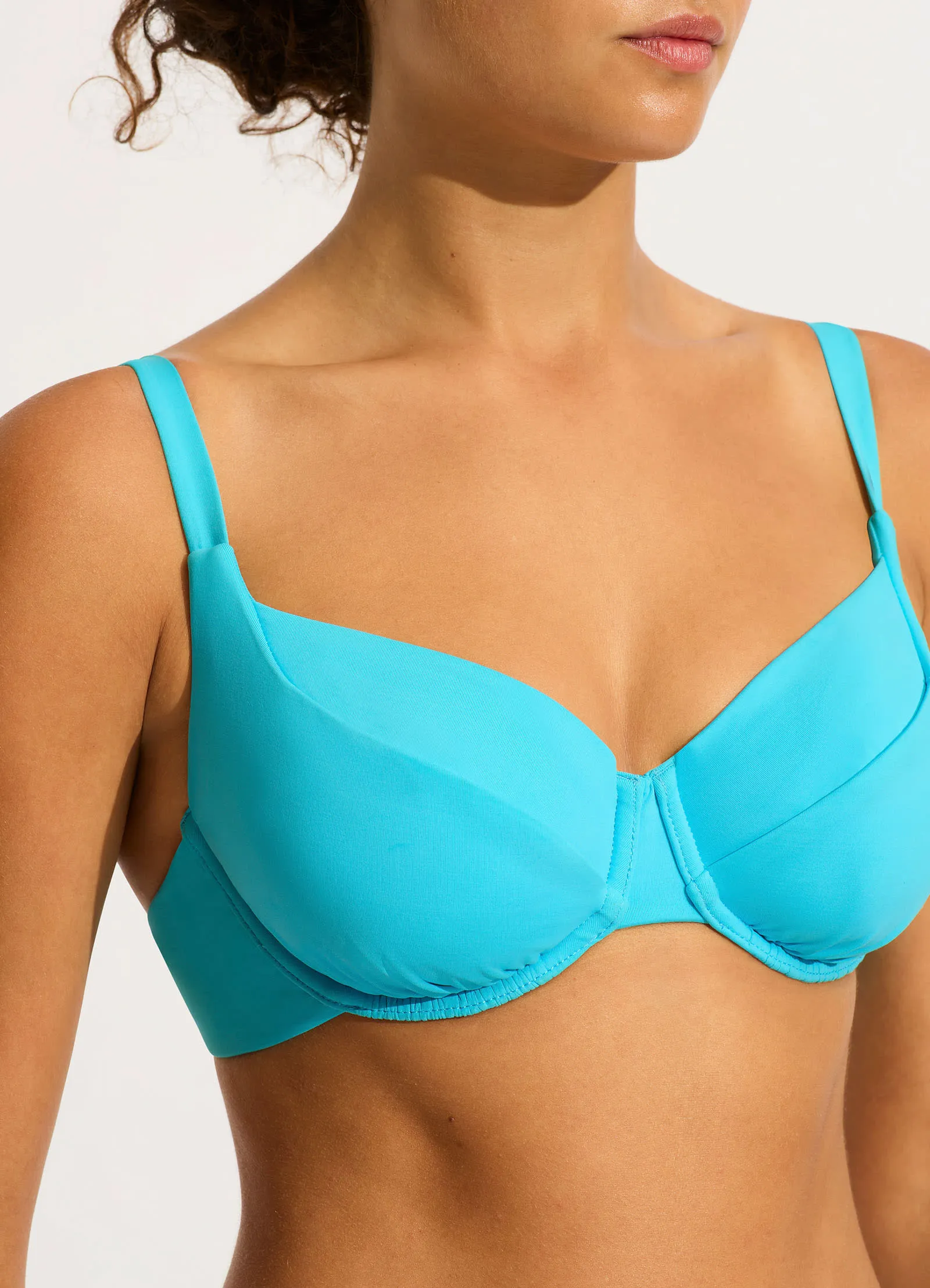 Seafolly Collective DD Cup Underwire Bikini Top - Atoll Blue