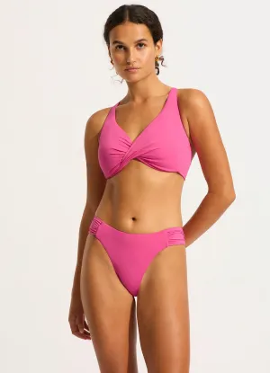Seafolly Collective Wrap Front F Cup Bra - Hot Pink