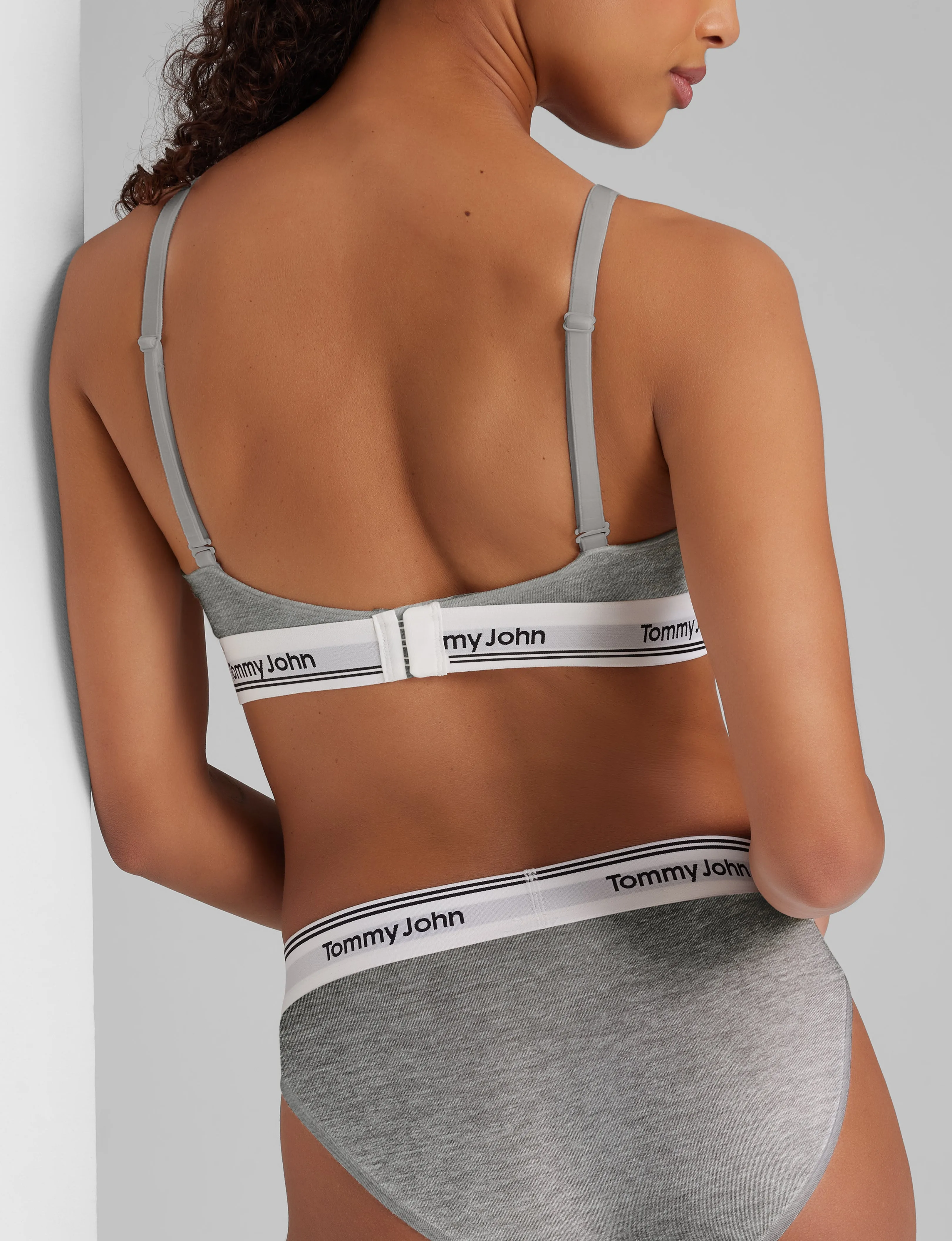 Signature Cotton Triangle Bralette & Bikini Set