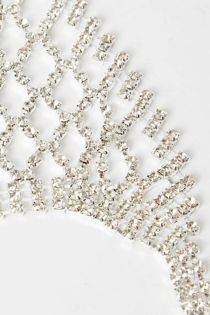 Silver Festival Diamonte Top