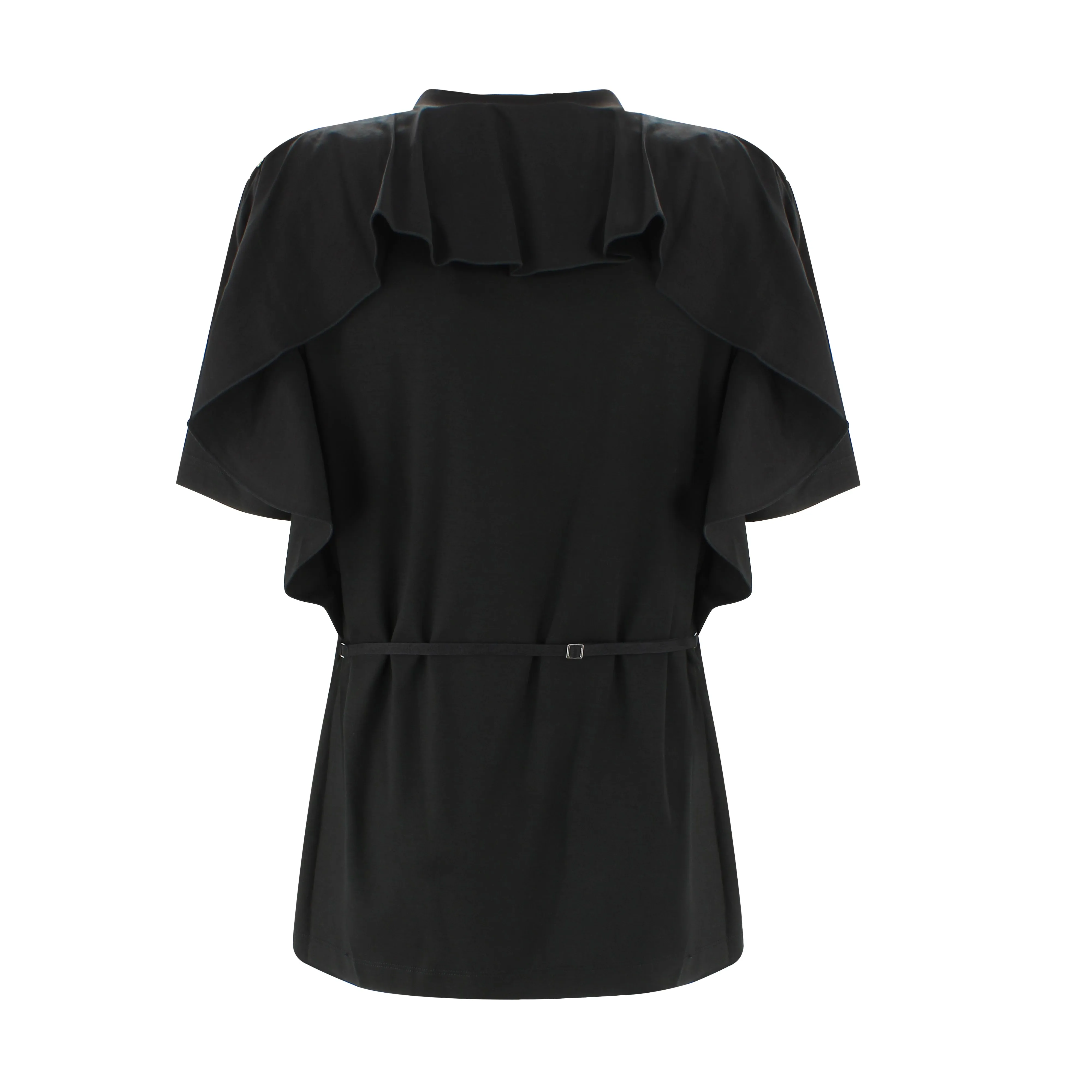 Sportmax Ruffled Crewneck T-Shirt