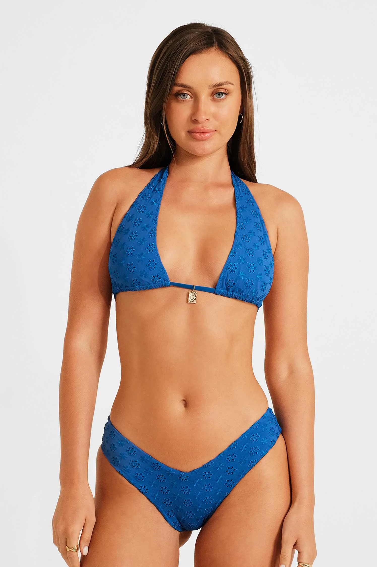 Stassy Cheeky Bottoms / Sapphire Eyelet FINAL SALE