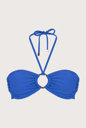 Strapless Bikini Top Oltremare Blue