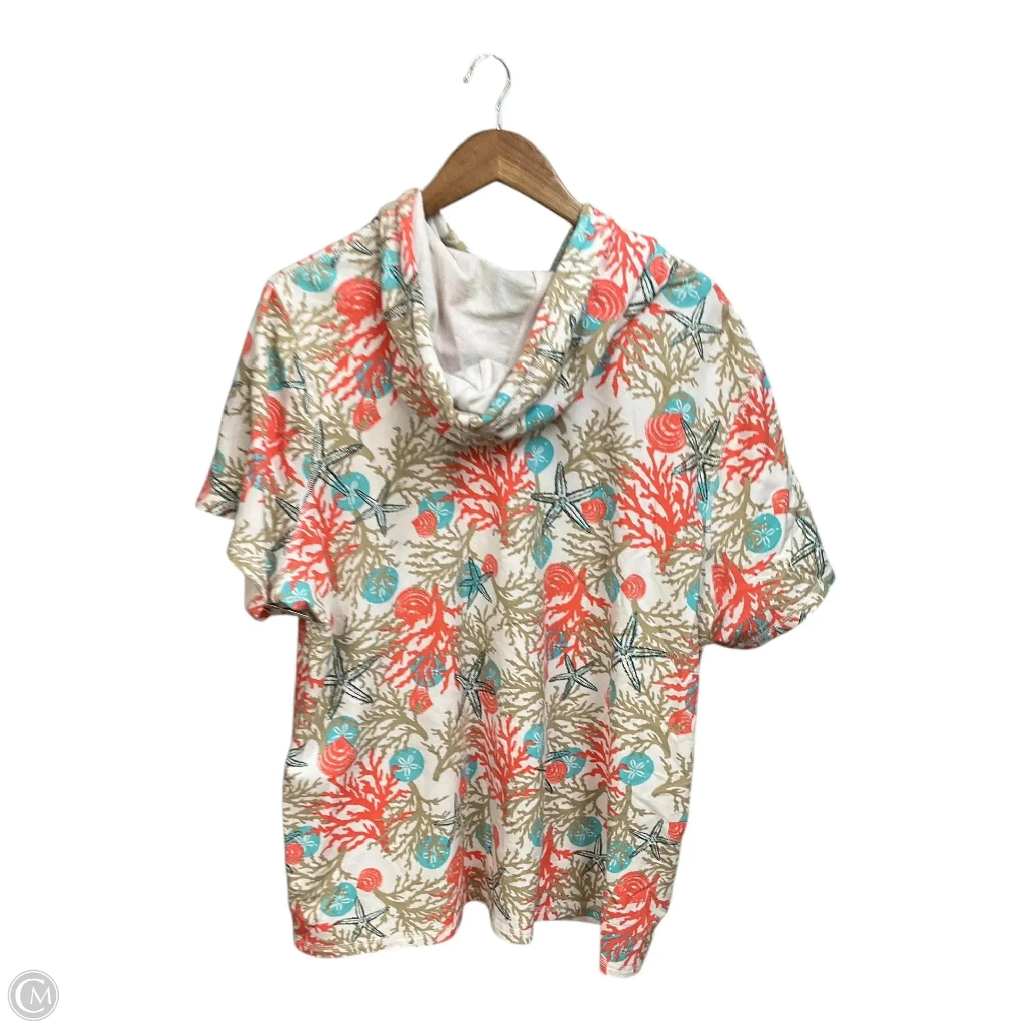 Swimwear Cover-up By Clothes Mentor In Tropical Print, Size: 2x