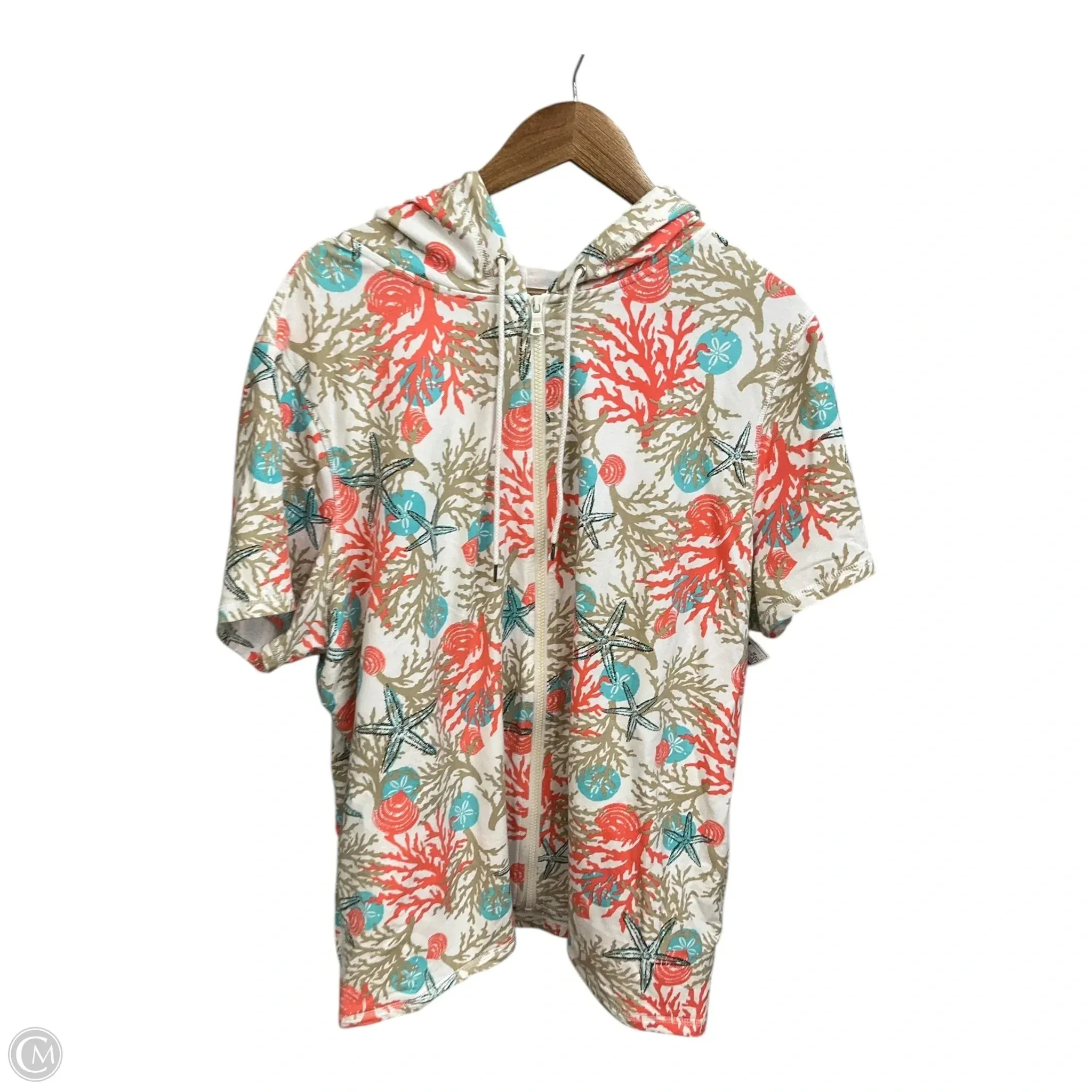 Swimwear Cover-up By Clothes Mentor In Tropical Print, Size: 2x