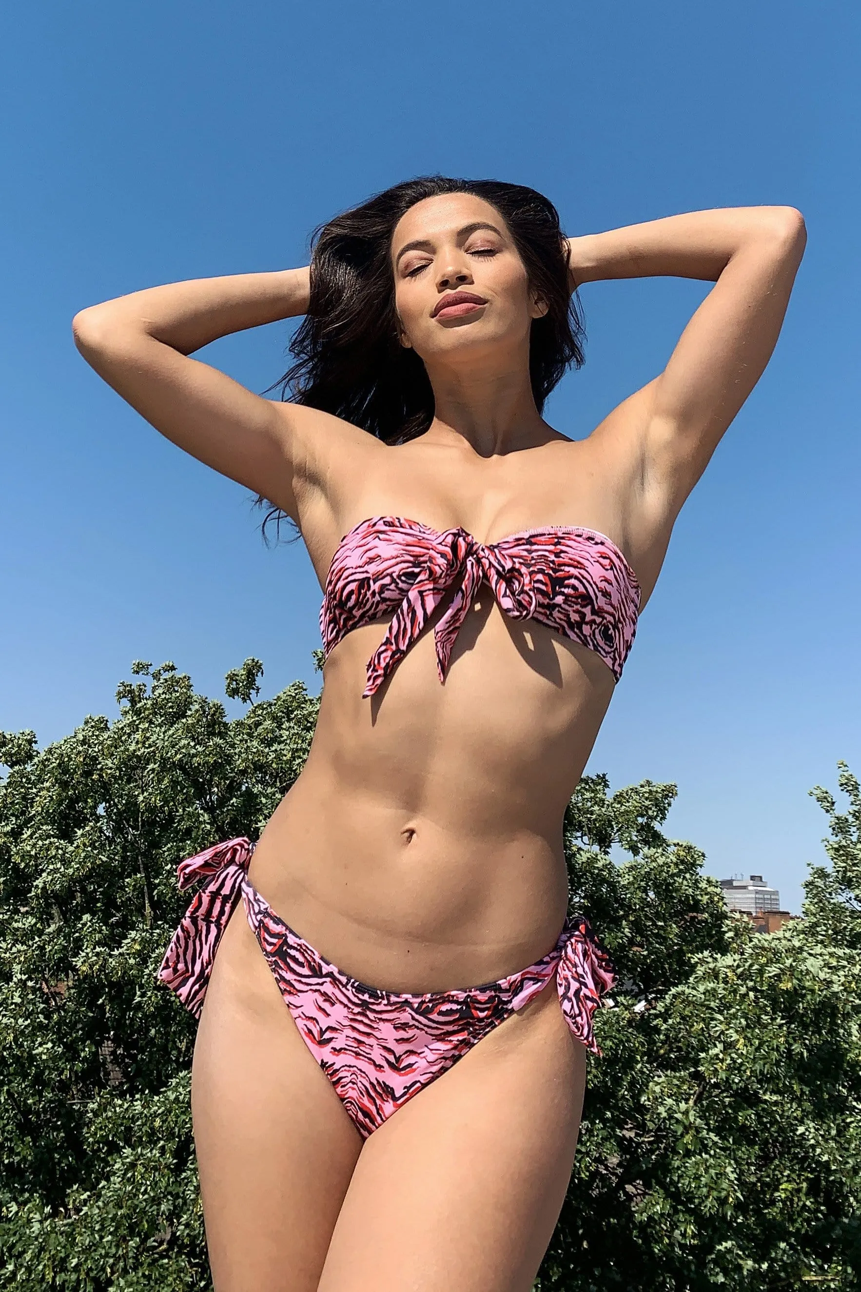 Tiger Bow Tie Bandeau