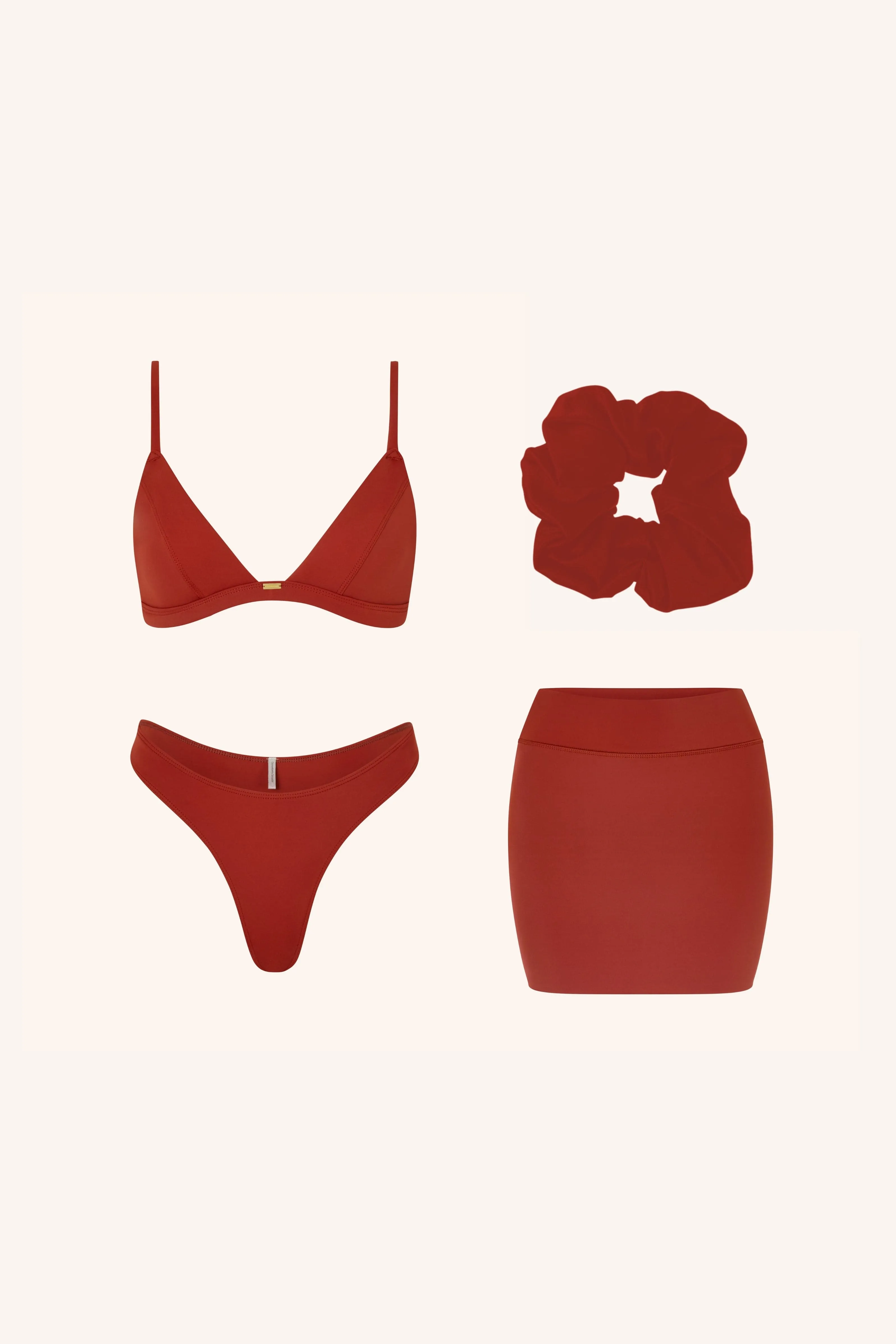 Triangle Bikini   Skirt